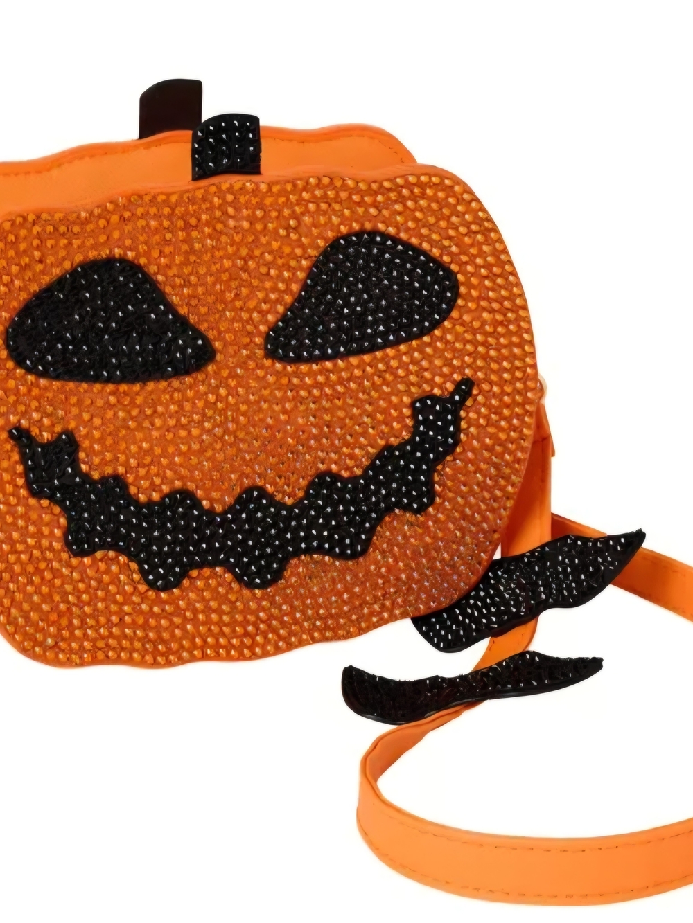 Spirt Sparkly Rhinestone Jack-O'-Lantern Halloween Crossbody Purse 🎃